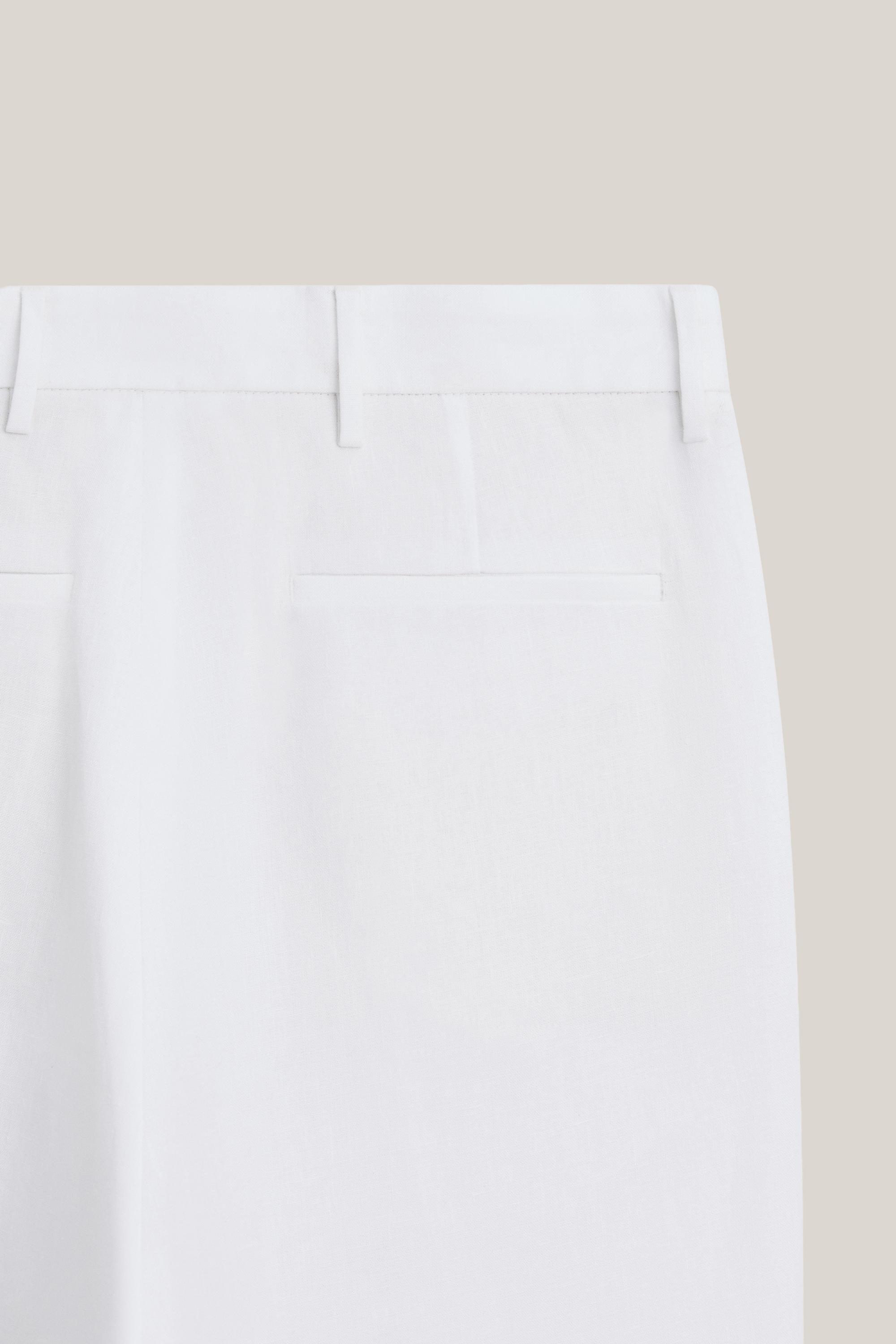 Linen trousers with double dart details - LIMITED EDITION